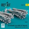 RESKIT RS32-0519 LAU-88 with (2 pcs) AGM-65 Maverick missiles (6 pcs) (3D Printed) 1/32